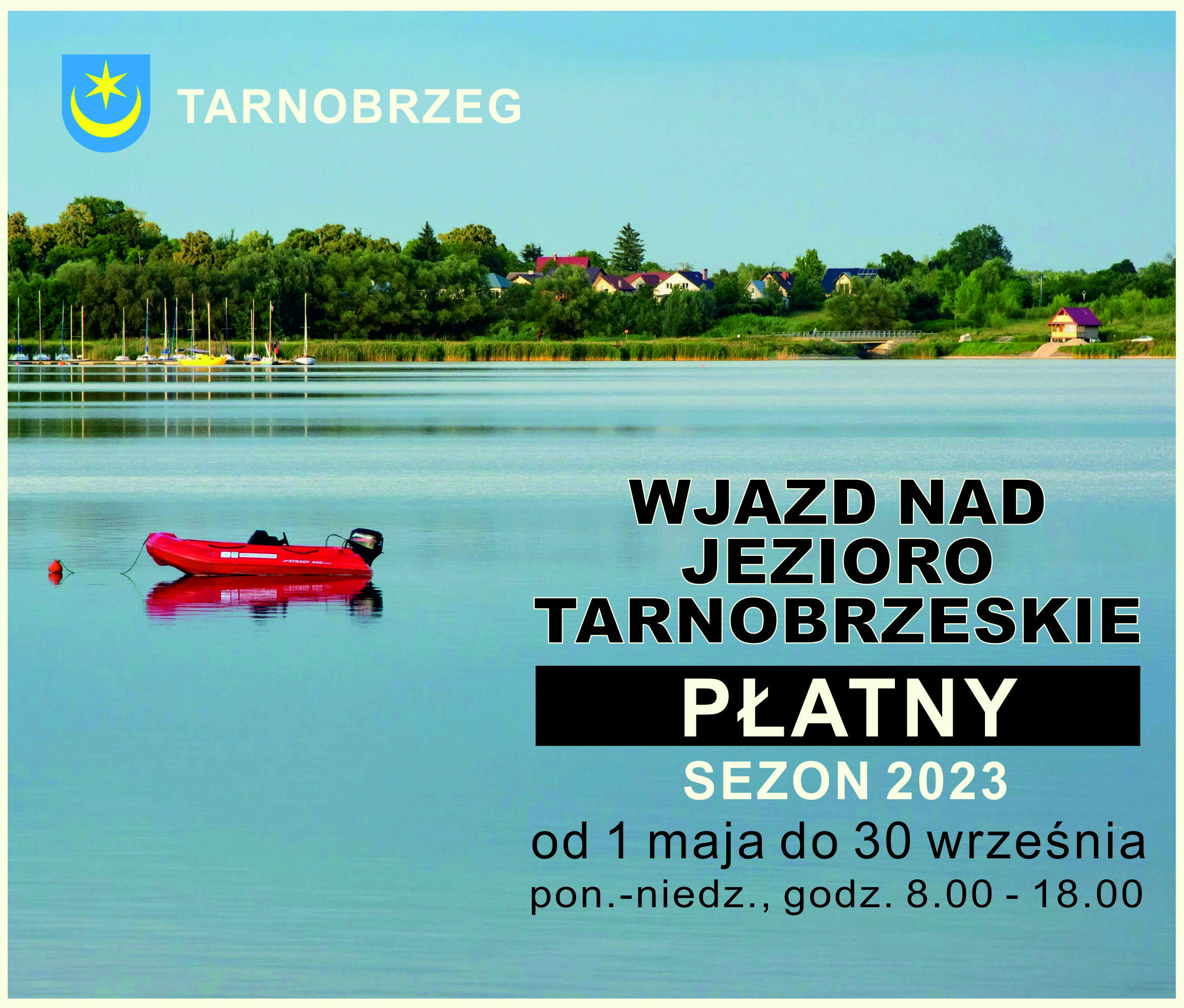 Abonament dla mieszkańców na wjazd na tereny nad Jeziorem Tarnobrzeskim